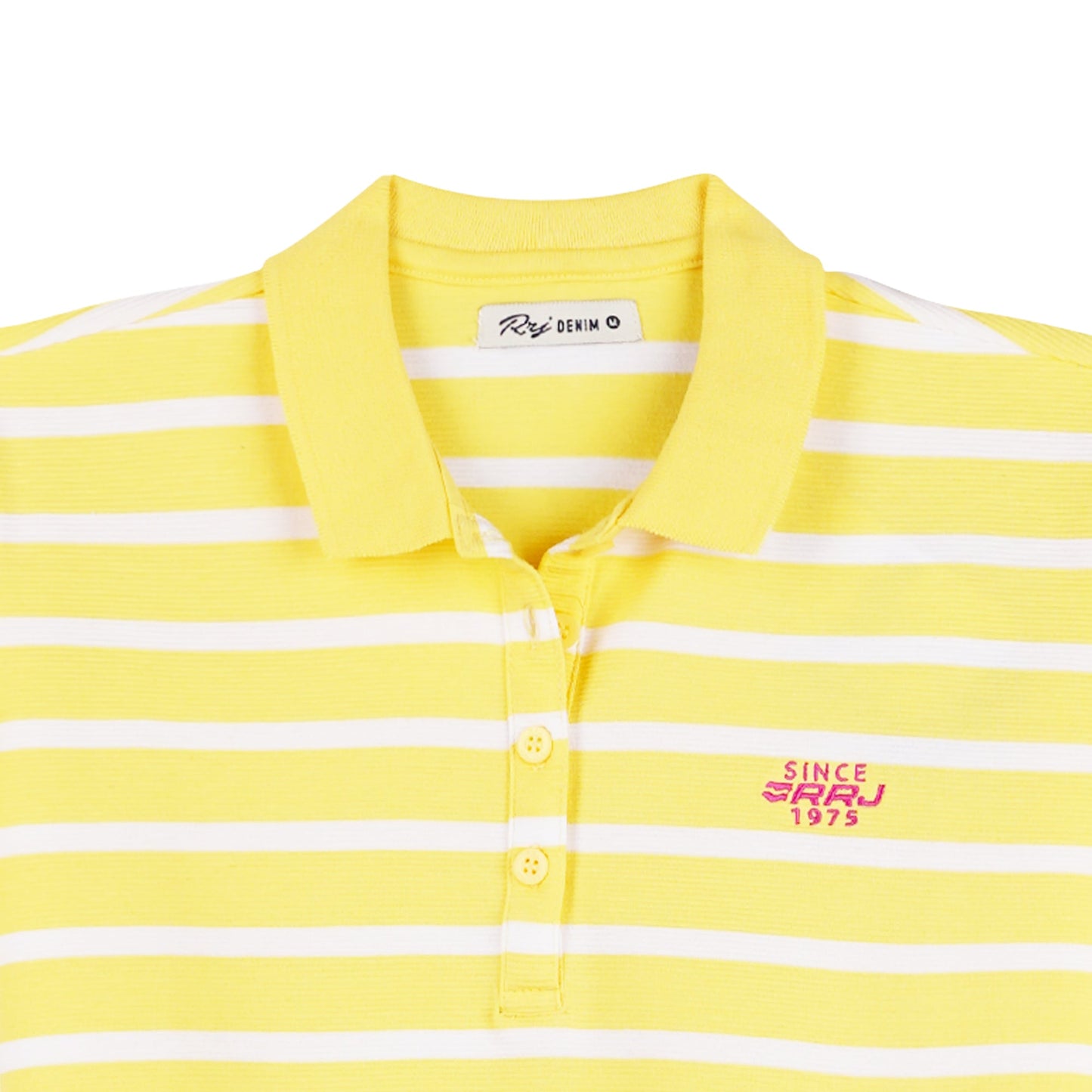 RRJ Basic Collared for Ladies Regular Fitting Polo shirt for Ladies 135049 (Yellow)