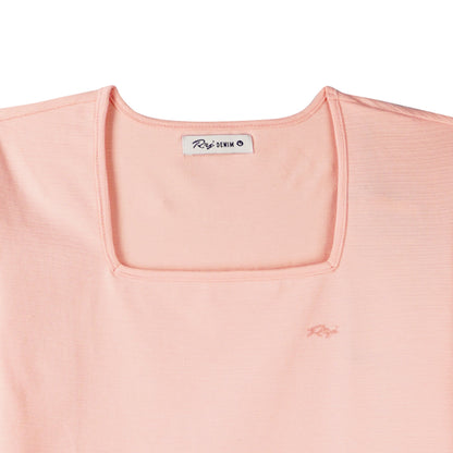 RRJ Basic Tees for Ladies Regular Fitting Shirt 150326 (Peach)