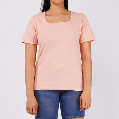 RRJ Basic Tees for Ladies Regular Fitting Shirt 150326 (Peach)