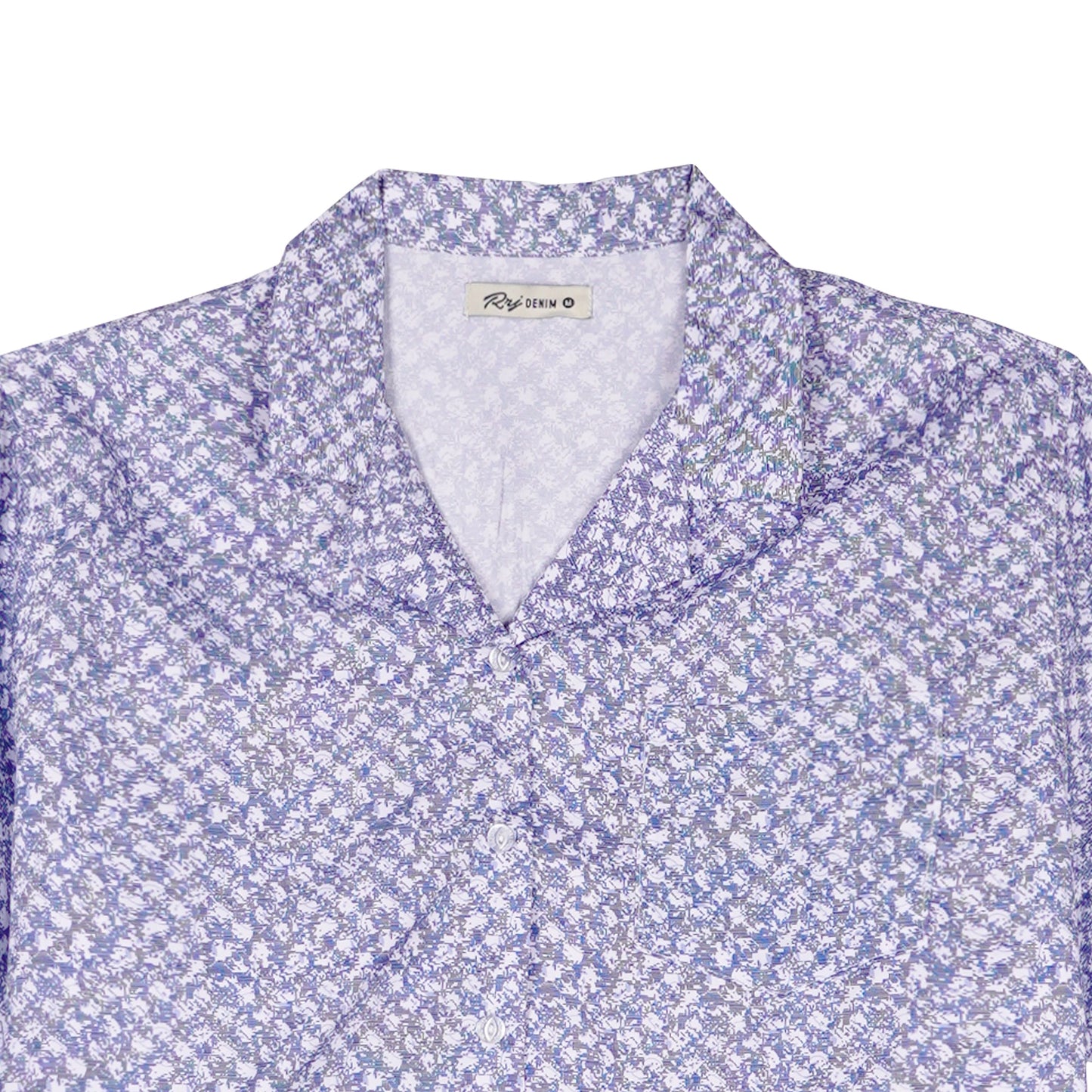 RRJ Basic Woven Ladies Boxy Fitting Shirt 145051 (Blue)