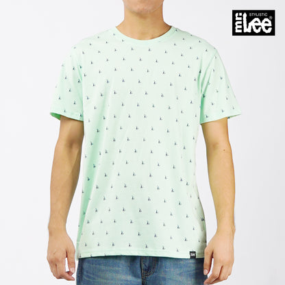 Stylistic Mr. Lee Men's Basic Tees Semi body Fit 120827 (Light Green)