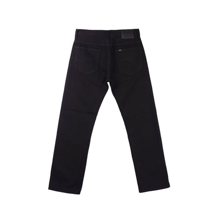 Stylistic Mr. Lee Men's Basic Denim Regular Straight Mid Waist 159040 (Black)