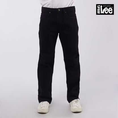 Stylistic Mr. Lee Men's Basic Denim Regular Straight Mid Waist 159040 (Black)