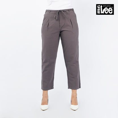 Stylistic Mr. Lee Ladies Basic Non-Denim Drawstring Pants 154892-U (Dark Gray)