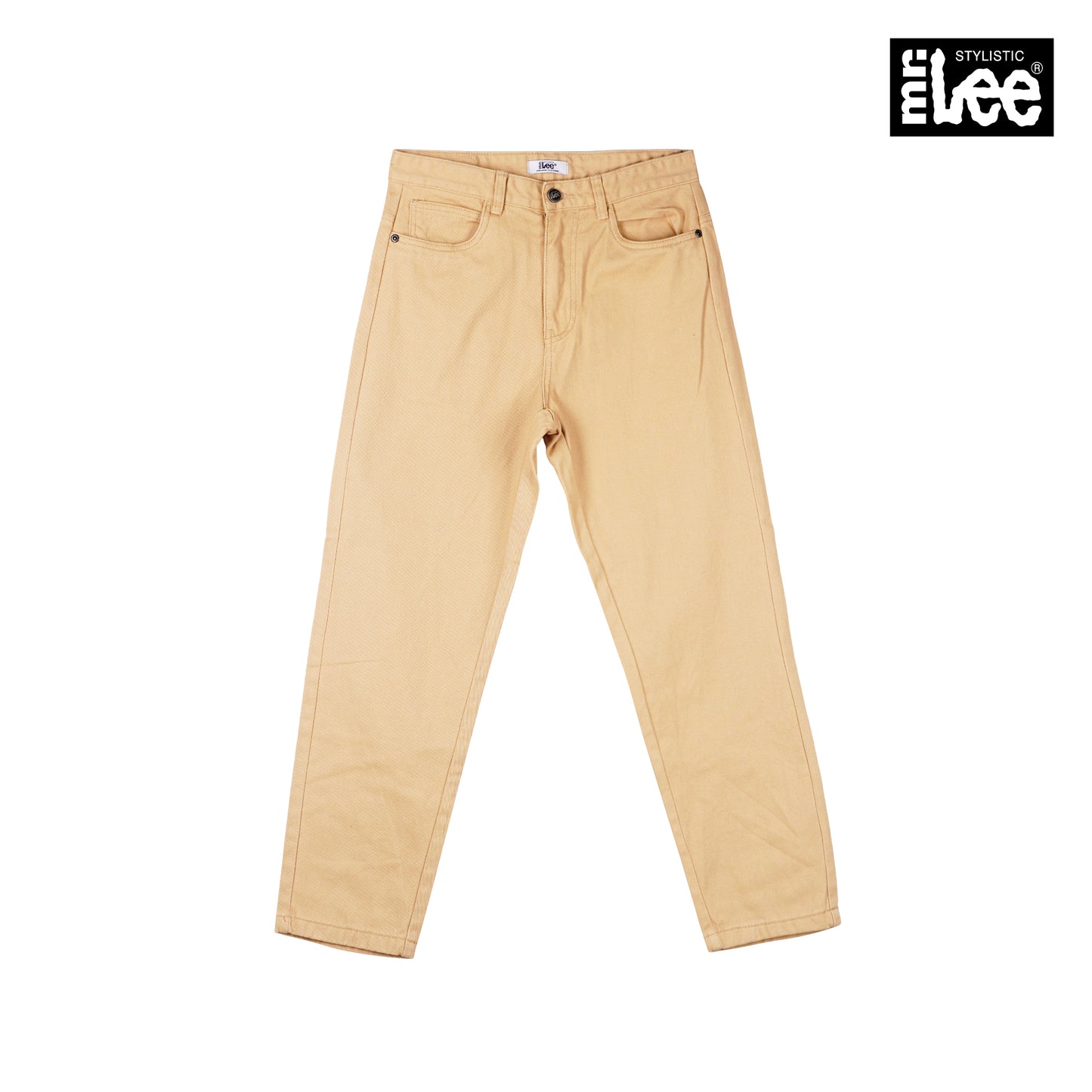 Stylistic Mr. Lee Ladies Basic Denim Mom Pants 146065-U (Khaki)