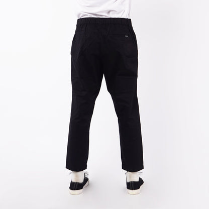 RRJ Ladies Basic Non-Denim Trouser Pants for Ladies Drawstring Regular Fitting 145926-U (Black)