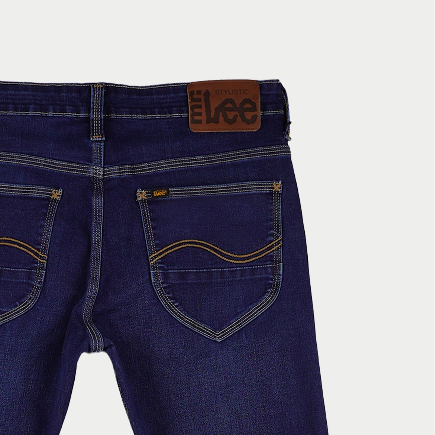 Stylistic Mr. Lee Men's Basic Denim Super Skinny Mid Waist 158600 (Dark Shade)