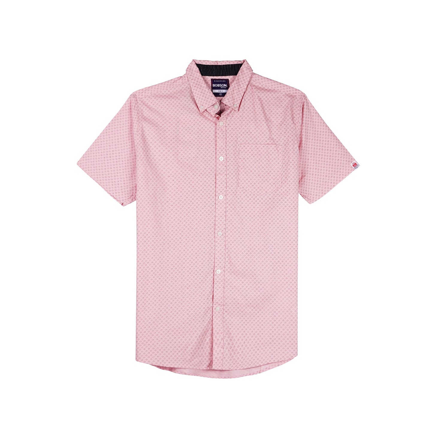 Bobson Japanese Men's Basic Woven Slim Fit 154684 (Pink)