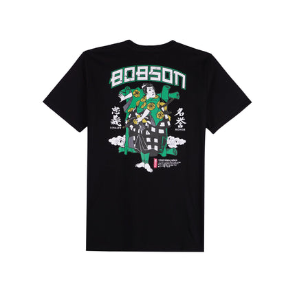 Bobson Japanese Men's Basic Tees with Back Print Comfort Fit 158579-U (Black)