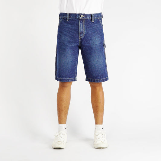 Bobson Japanese Men's Basic Denim Short Carpent Mid Waist 151908 (Medium Shade)