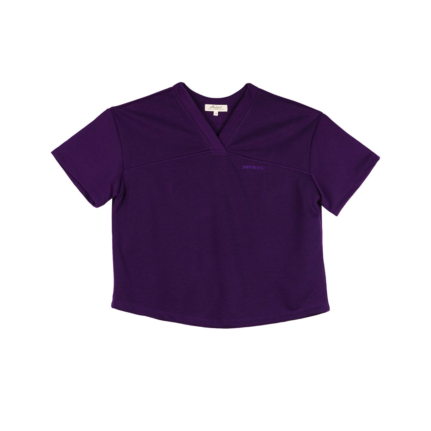 Petrol Ladies Basic Oversized Shirt Terry Fabric 140881-U (Violet)