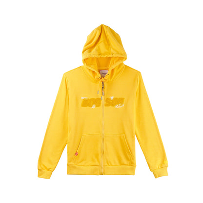 Bobson Japanese Ladies Basic Hoodie Jacket Regular Fit 121472 (Yellow Gold)