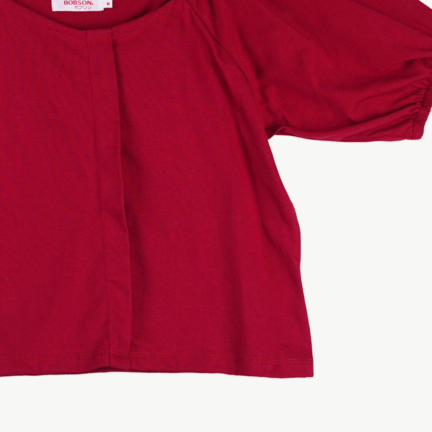 Bobson Japanese Ladies Basic Tees Relaxed Fit 144697 (Rumba Red)