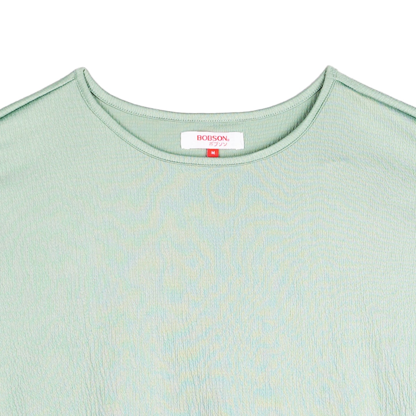 Bobson Japanese Ladies Basic Tees Boxy Fit 158164-U (Light Green)