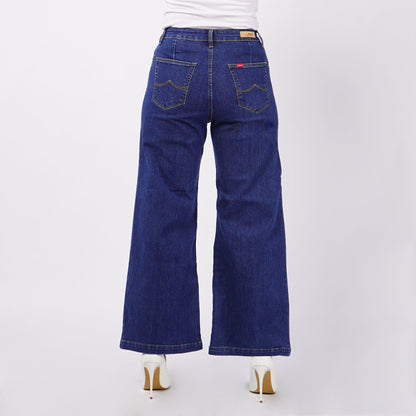 Bobson Japanese Ladies Basic Denim Relaxed Fitting 153766 (Medium Shade)