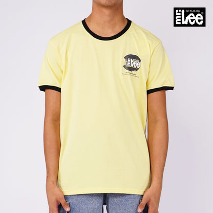 Stylistic Mr. Lee Men's Basic Tees Semi body Fit 127077-U (Light Yellow)