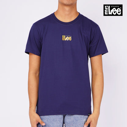 Stylistic Mr. Lee Men's Basic Tees with Back Print Semi Body Fit 148729-U (Navy)