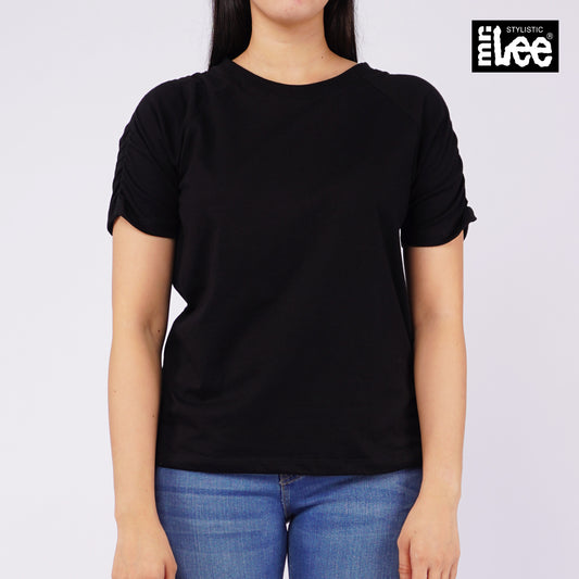 Stylistic Mr. Lee Ladies Basic Tees Relaxed Fit 144141-U (Black)