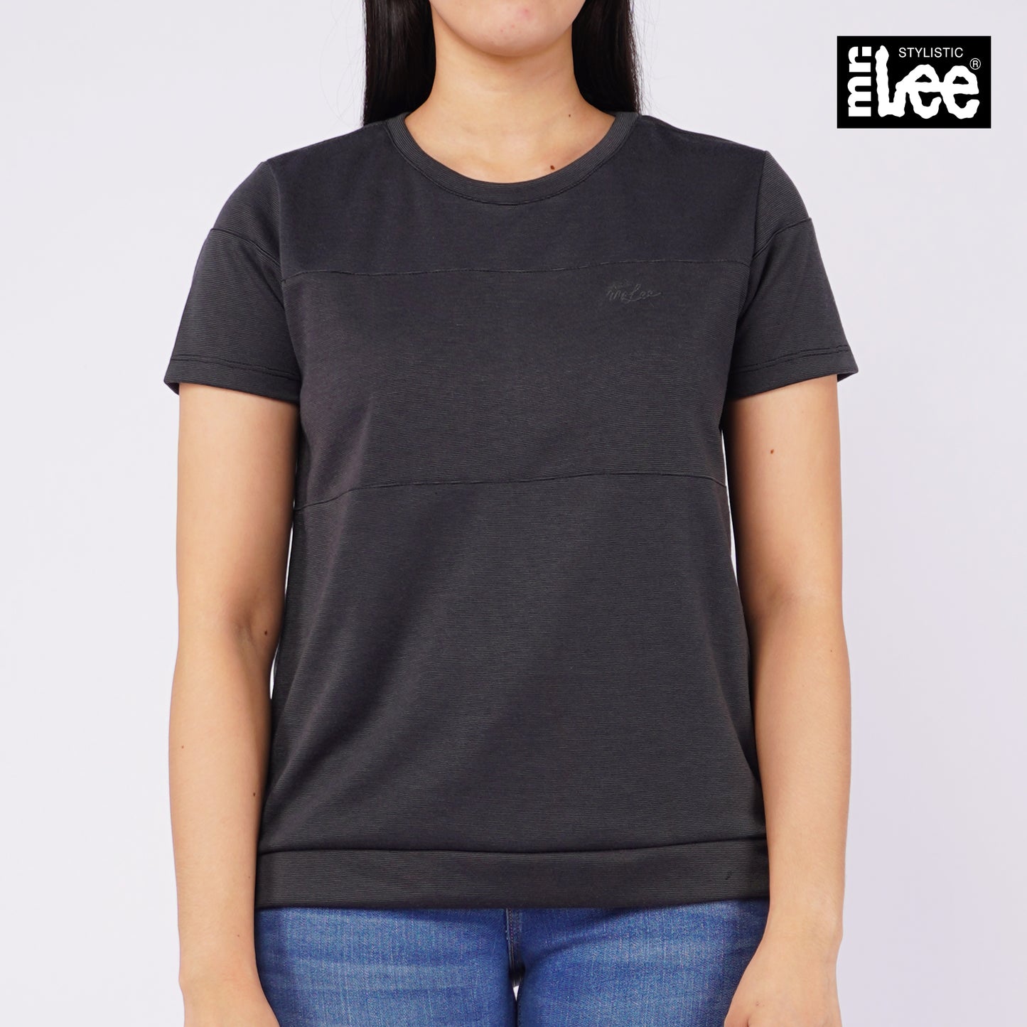 Stylistic Mr. Lee Ladies Basic Tees Relaxed Fit 142158-U (Black)