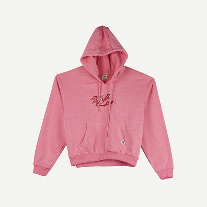 Stylistic Mr. Lee Ladies Basic Hoodie Jacket Crop 124563 (Pink)