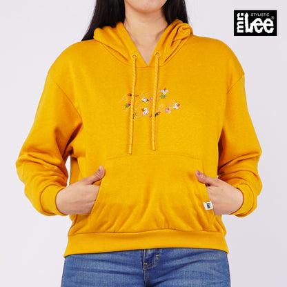 Stylistic Mr. Lee Ladies Basic Hoodie Jacket Crop 124563 (Yellow)