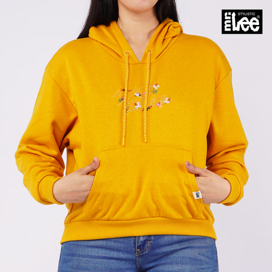 Stylistic Mr. Lee Ladies Basic Hoodie Jacket Crop 124563 (Yellow)