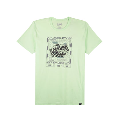 Stylistic Mr. Lee Men's Basic Tees Semi body Fit 149097-U (Moon Green)