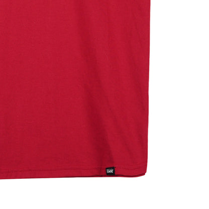 Stylistic Mr. Lee Men's Basic Tees with Back Print Semi body Fit 142795-U (Red)