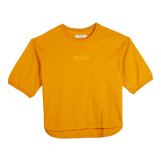 Bobson Japanese Ladies Basic Tees Oversize 148407 (Yellow Gold)