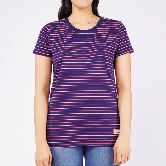 Bobson Japanese Ladies Basic Tees Regular Fit 123325 (Navy)