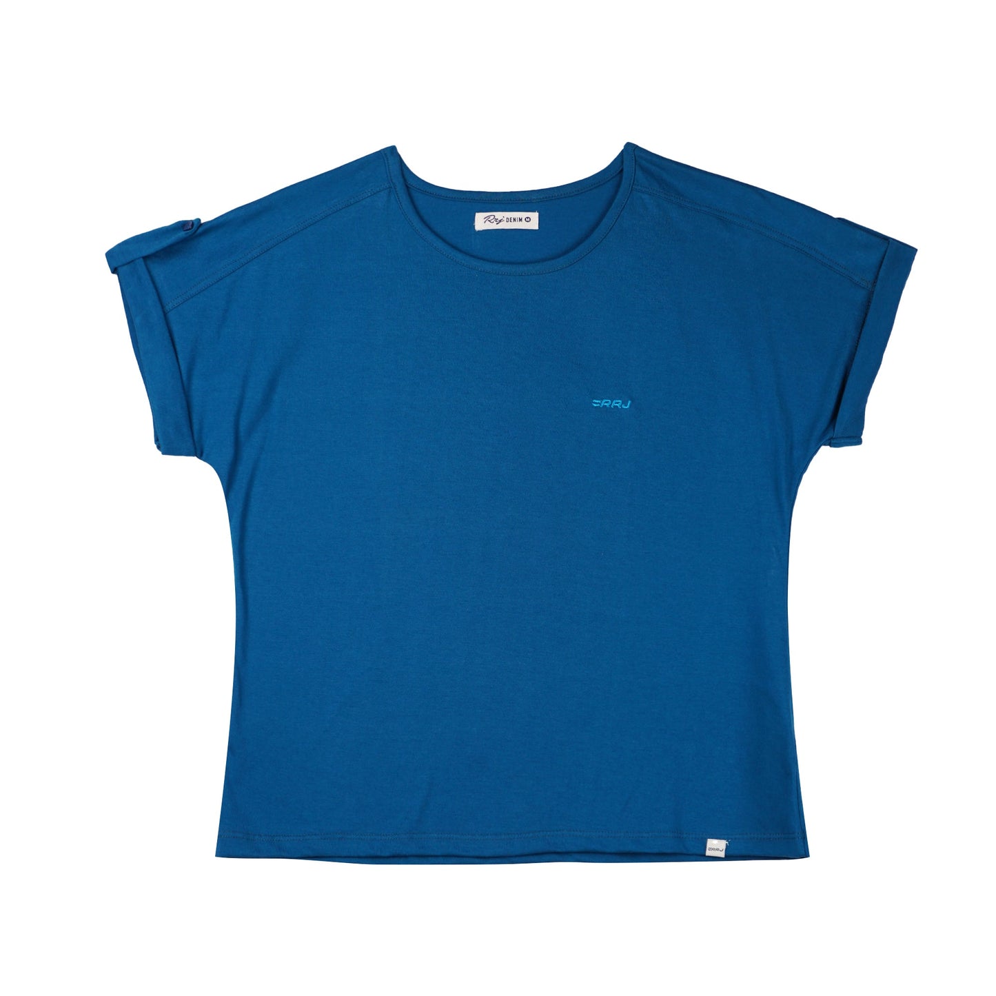 RRJ Ladies Basic Tees Regular Fitting CVC Jersey Fabric 143961-U (Teal)