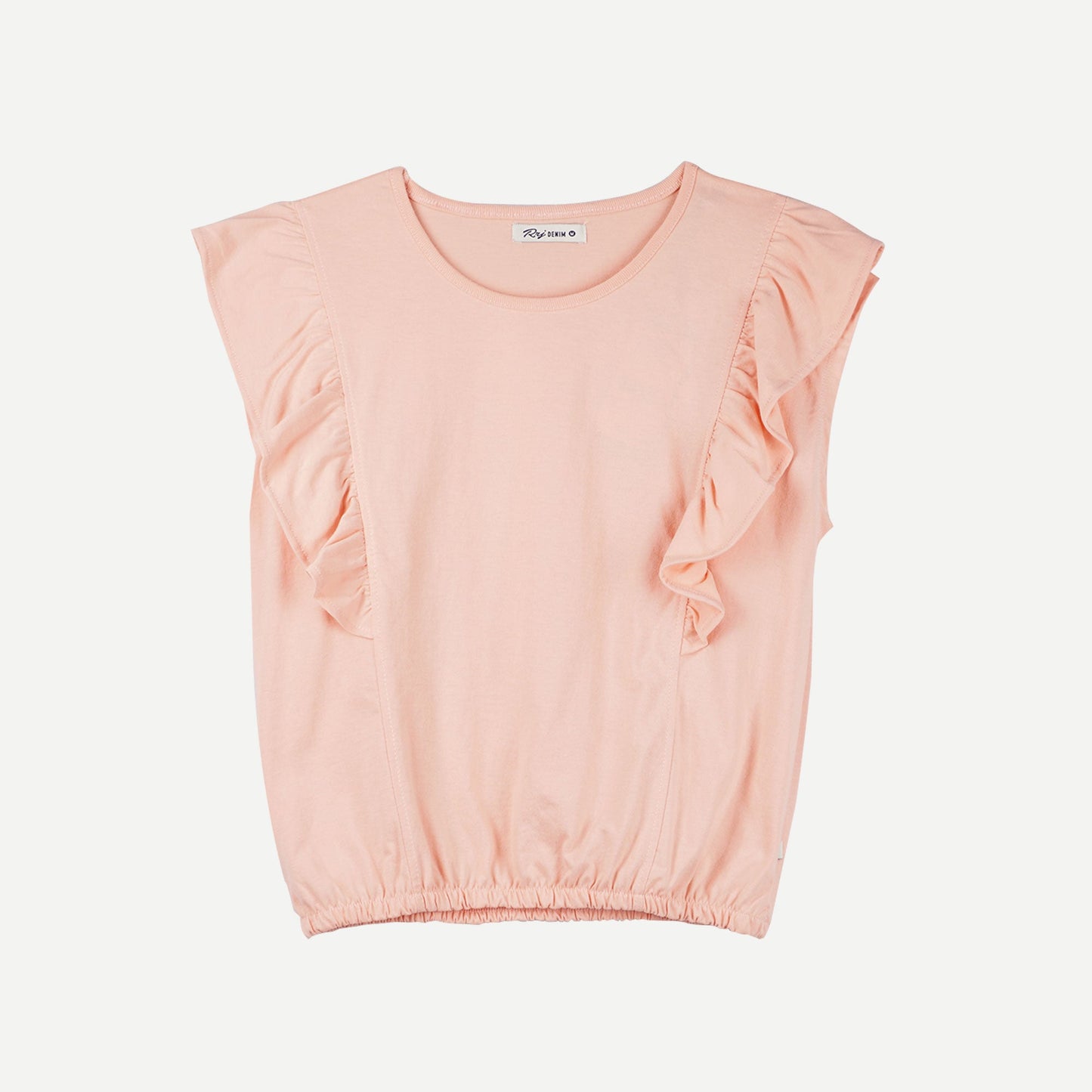 RRJ Ladies Basic Tees Boxy Fitting CVC Jersey Fabric 151553 (Pink)