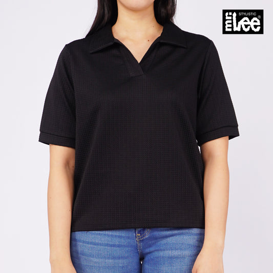 Stylistic Mr. Lee Ladies Basic Tees Boxy Fit 130129 (Black)