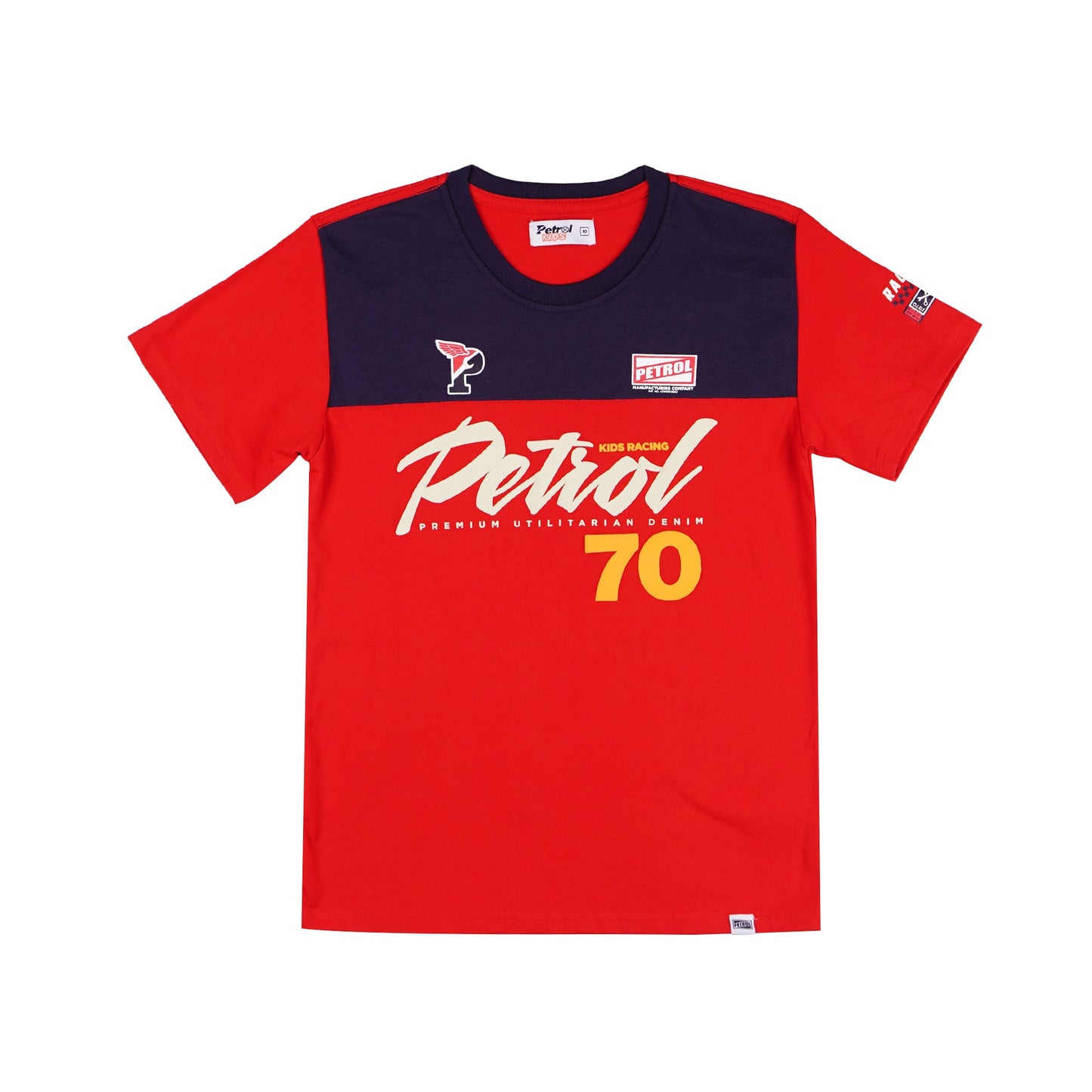 Petrol Kid's Basic Tees Regular Fitting CVC Jersey Fabric 156945 (Red)