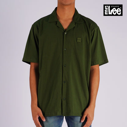 Stylistic Mr. Lee Men's Basic Polo Jersey Button Down Shirt Comfort Fit 149627 (Fatigue)