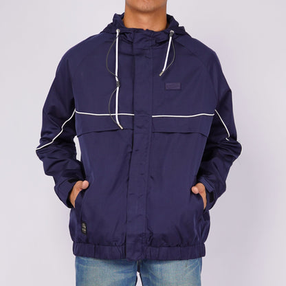 Petrol Men's Basic Hoodie Jacket Regular Fitting Nylon Fabric 136354 (Navy)