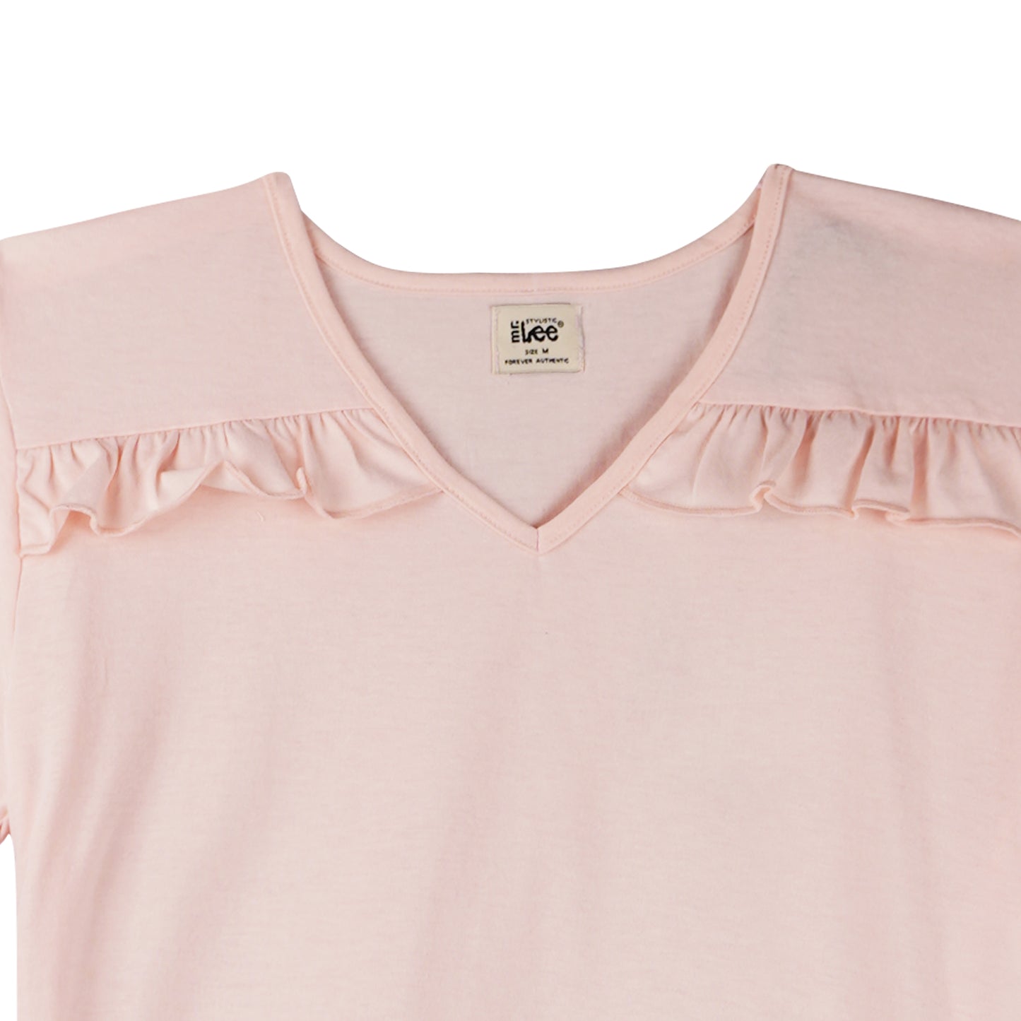 Stylistic Mr. Lee Ladies Basic Tees Boxy Fit 159074-U (Pink)