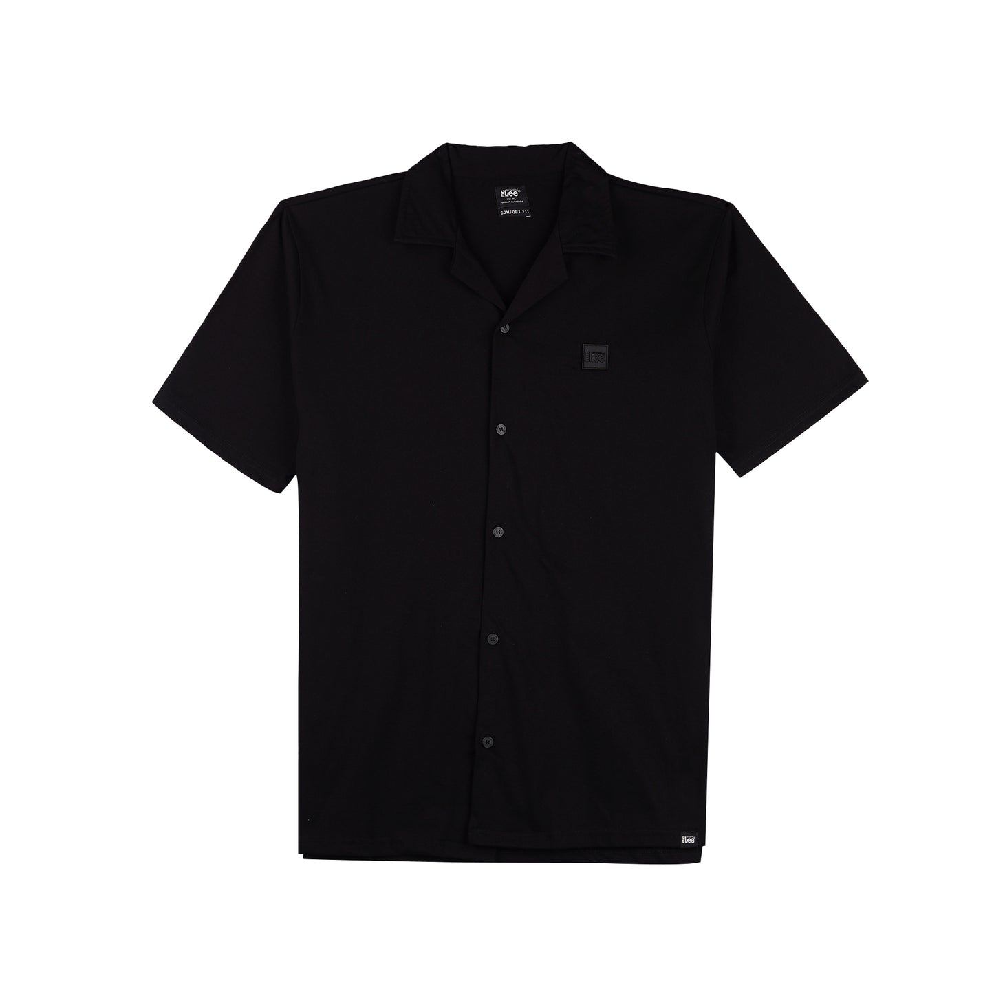 Stylistic Mr. Lee Men's Basic Polo Jersey Button Down Shirt Comfort Fit 149387 (Black)