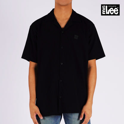 Stylistic Mr. Lee Men's Basic Polo Jersey Button Down Shirt Comfort Fit 149387 (Black)