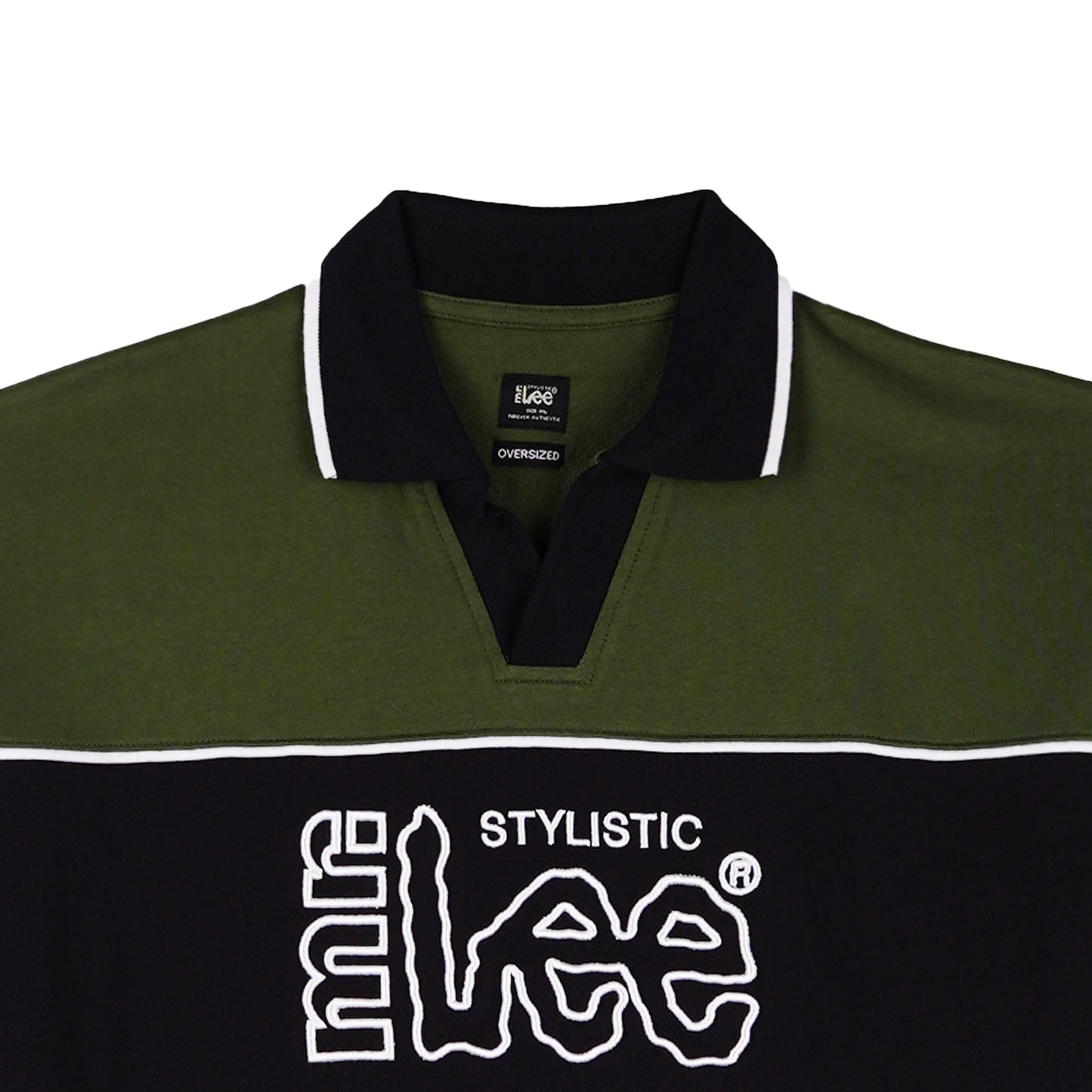 Stylistic Mr. Lee Men's Basic Collared Shirt Oversized Fit 136568 (Fatigue)