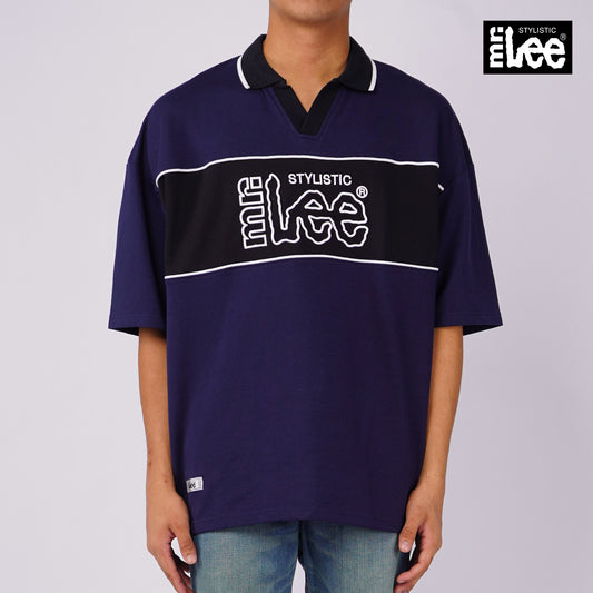 Stylistic Mr. Lee Men's Basic Collared Shirt Oversized Fit 136568 (Navy)