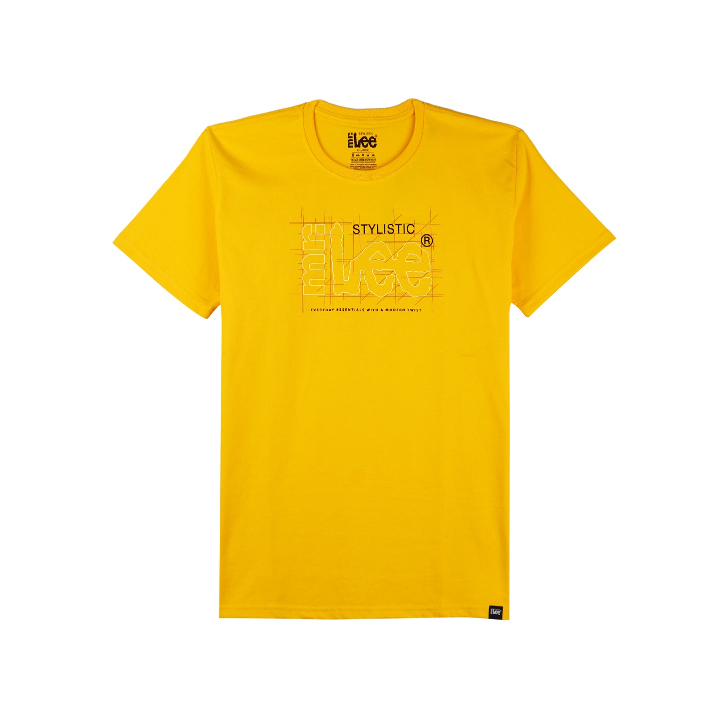 Stylistic Mr. Lee Men's Basic Tees Semi body Fit 151407-U (Artisan Gold)