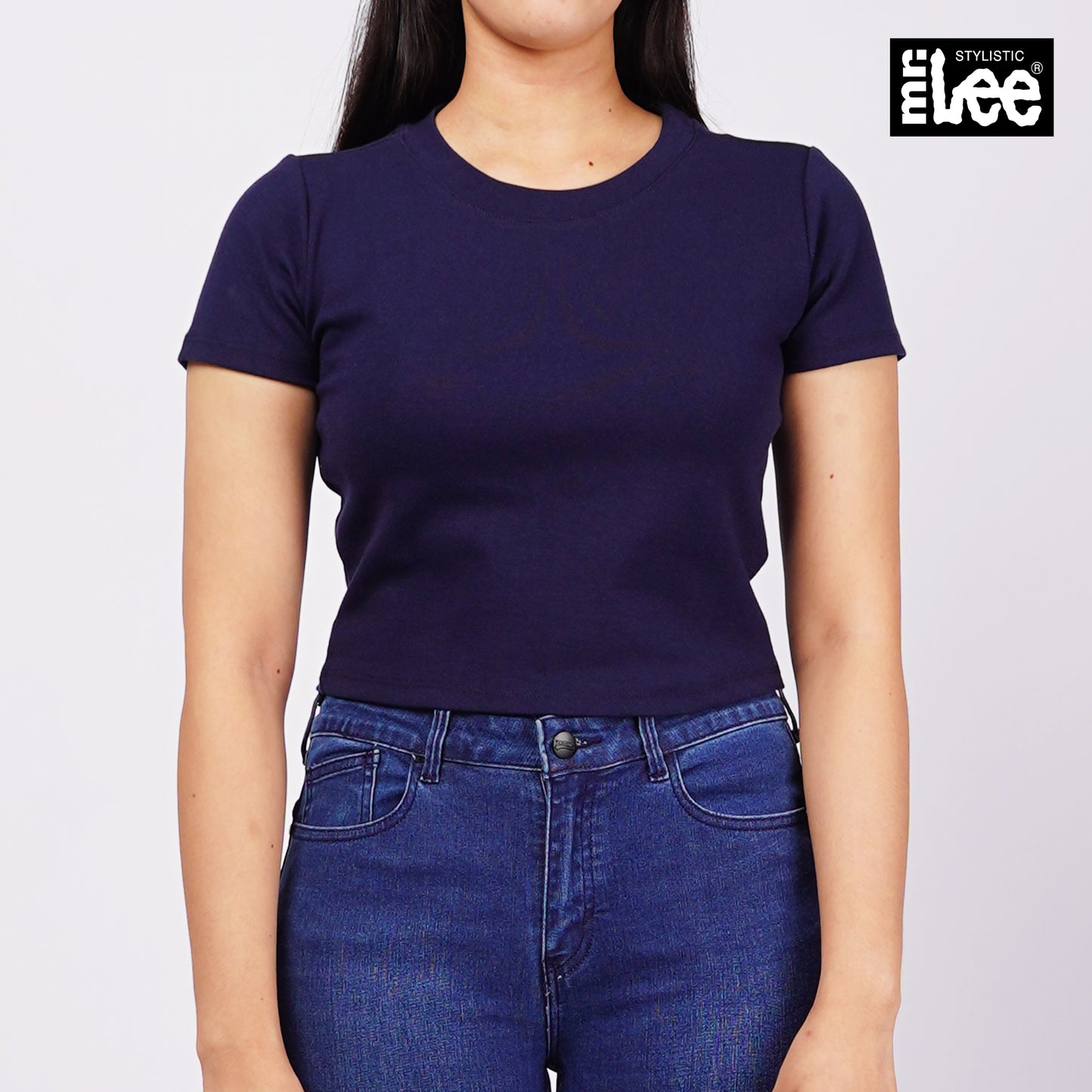 Stylistic Mr. Lee Ladies Basic Tees Boxy Fit 155685-U (Navy)