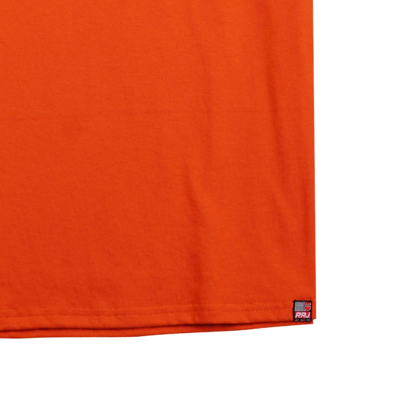 RRJ Men's Basic Graphic Tees Semibody Fitting 159317-U (Orange)