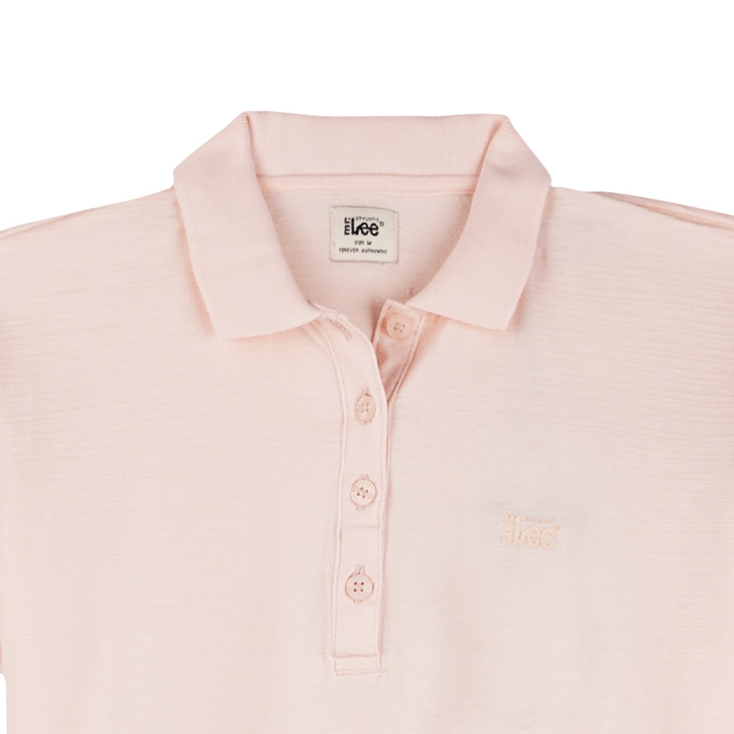 Stylistic Mr. Lee Ladies Basic Collared Shirt Missed Lycra Fabric Regular Fit 113526 (Pink)