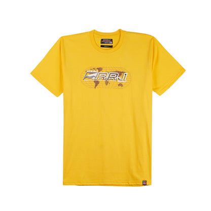 RRJ Men's Basic Graphic Tees Semibody Fitting 159317-U (Yellow Gold)