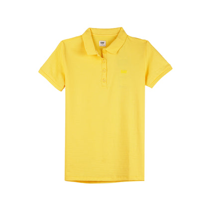 Stylistic Mr. Lee Ladies Basic Collared Shirt Missed Lycra Fabric Regular Fit 113526 (Yellow)