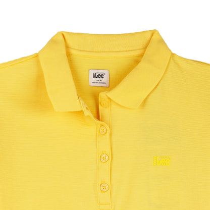 Stylistic Mr. Lee Ladies Basic Collared Shirt Missed Lycra Fabric Regular Fit 113526 (Yellow)