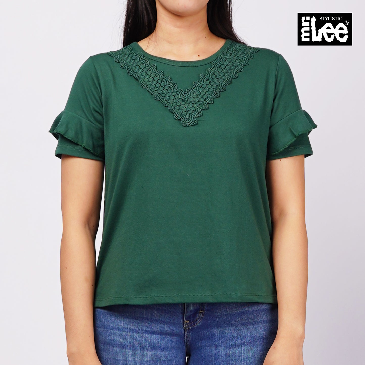 Stylistic Mr. Lee Ladies Basic Tees Relaxed Fit 151513 (Green)