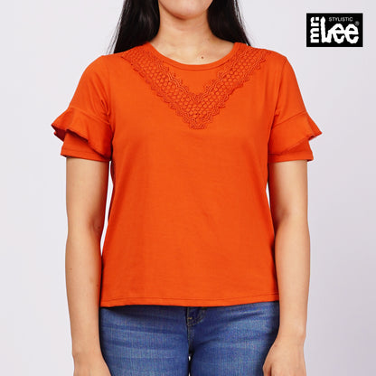 Stylistic Mr. Lee Ladies Basic Tees Relaxed Fit 151513 (Orange)